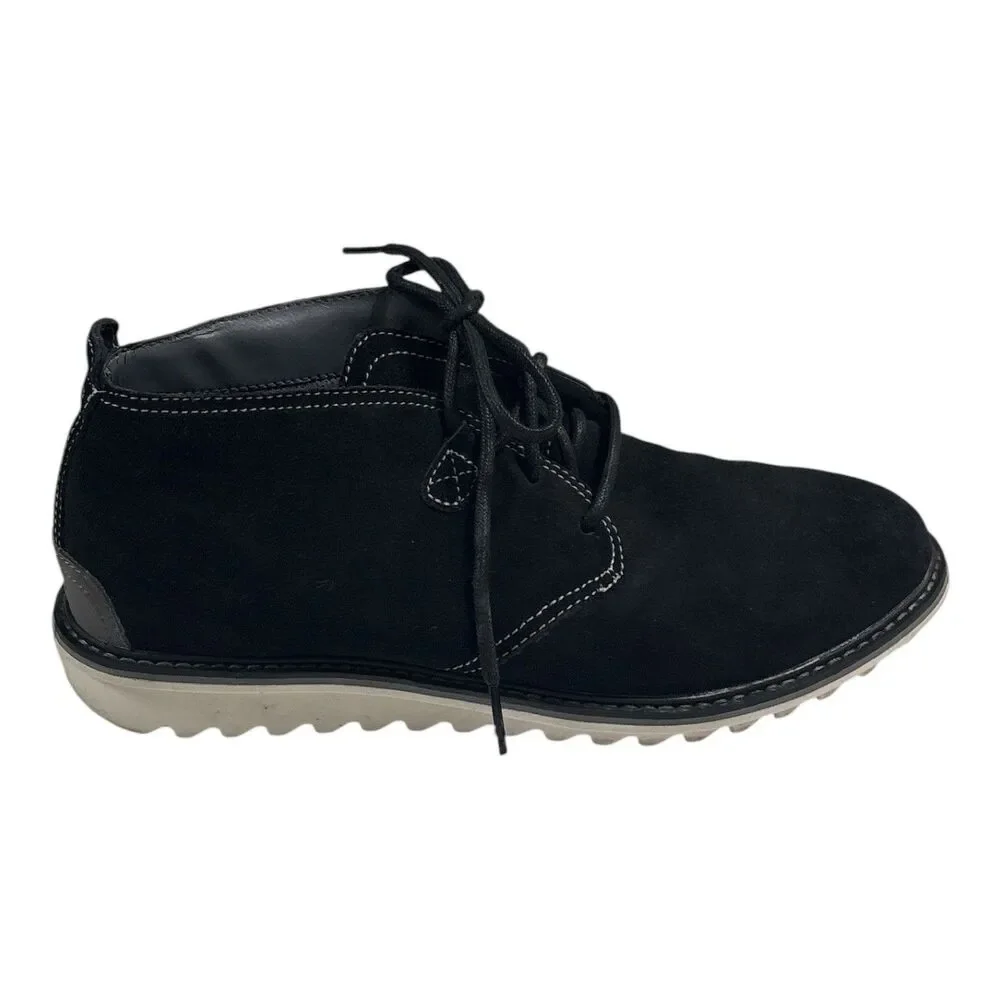 Skechers Women’s Black Suede Lace Up Chukka Ankle Boots Comfort Shoes Size 9.5